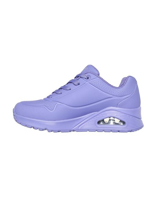 UNO, Zapatillas Mujer, Lilac Durabuck Mesh, 38.5 EU Skechers de color Purple