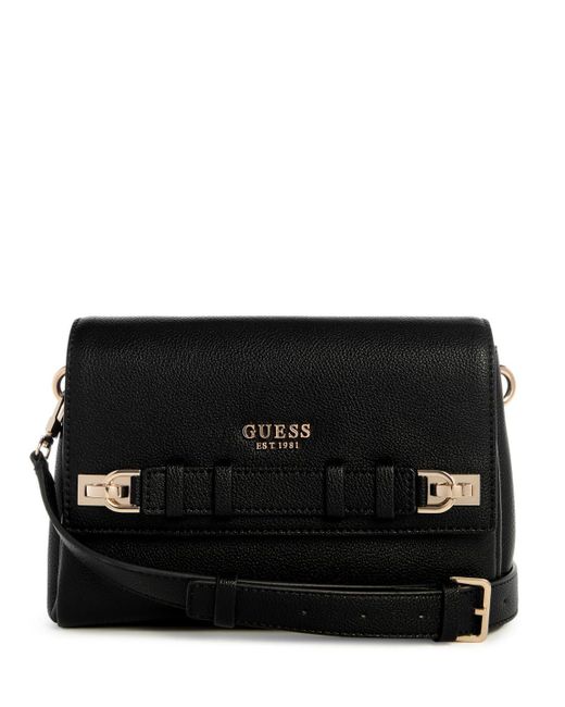 Guess Black Gregoria Flap Crossbody