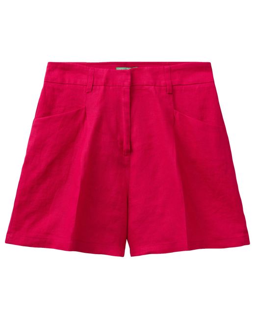 Benetton Red 4aghd9013 Shorts