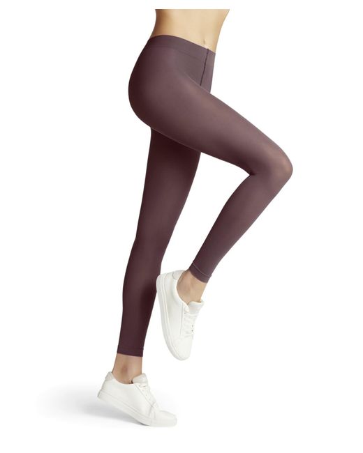 Falke Purple Leggings Pure Matt 50 DEN W Le halb-Blickdicht einfarbig 1 Stück