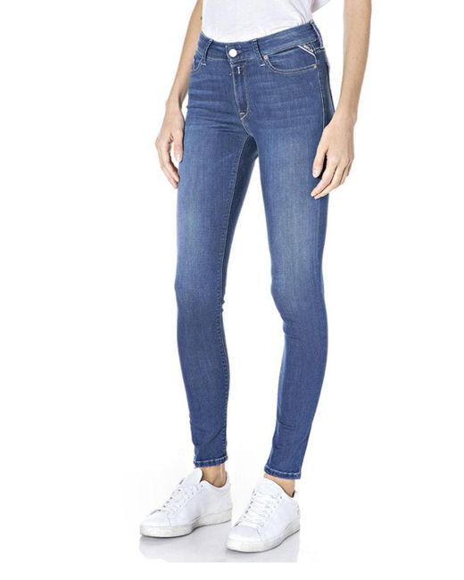 Replay Blue Jeans Luzien Skinny-Fit mit Power Stretch