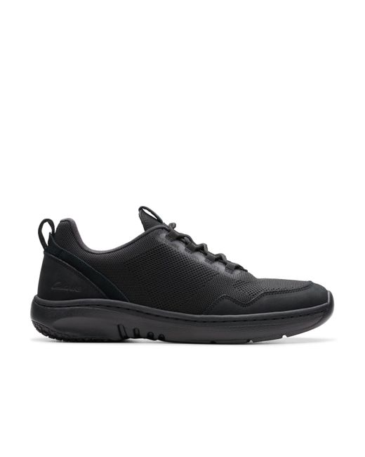 Clarks Pro Knit Textile Shoes In Black Standard Fit Size 7 for men