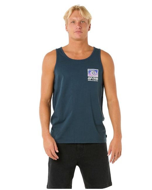 Rip Curl Muscle Tank Top in Blue für Herren