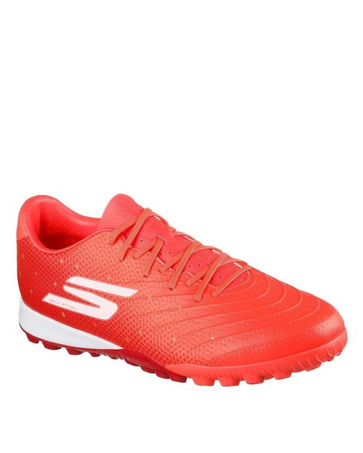 Skechers S Skx 1 Gold Astro Turf Football Boots Red/gold 7 Uk for men