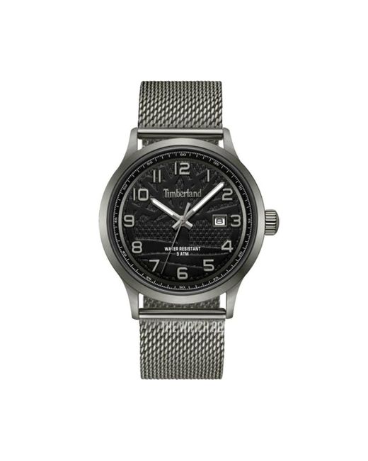 Timberland Trumbull TDWGH0028802 -Armbanduhr mit grauem metallbeschichtetem Armband in Black für Herren
