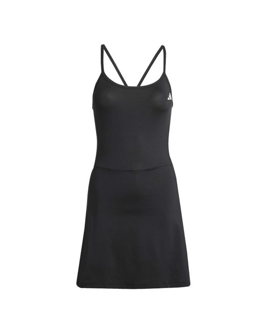 Adidas Train Essentials Workout Dress With Integrated Shorts in het Black