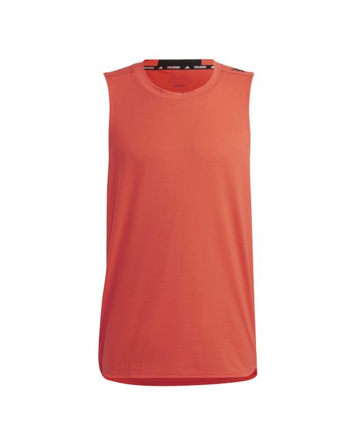 Adidas Red D4t Tank Top for men