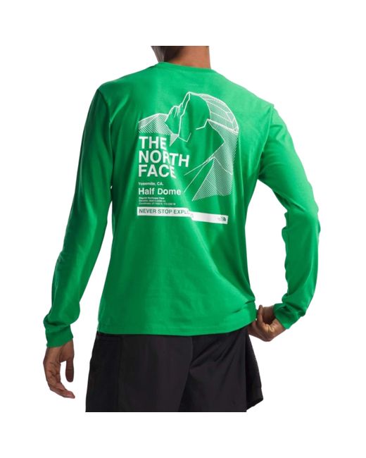 The North Face Green Places We Love Long Sleeve Tee for men