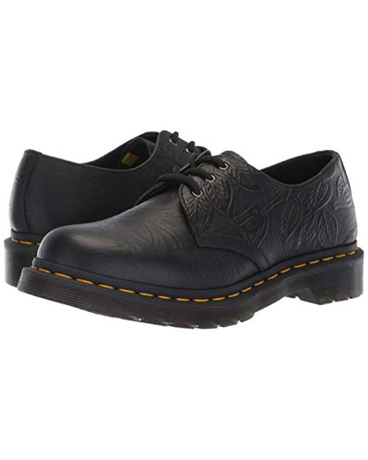 dr martens 1461 floral emboss