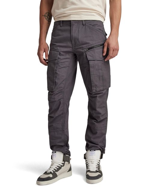 Rovic Zip 3D Straight Tapered Pant Pantalones G-Star RAW de hombre de color Gray