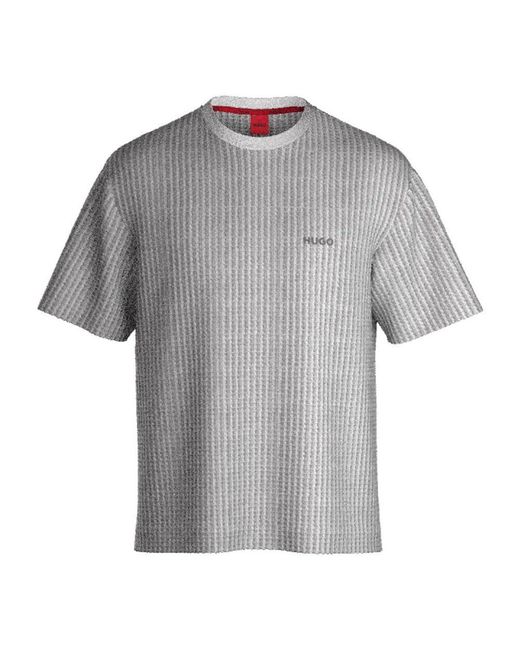 HUGO Austin T-Shirt 10267482 01 in Gray für Herren