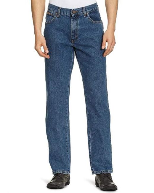 Wrangler Blue Tapered Jeans Texas W12105096 for men