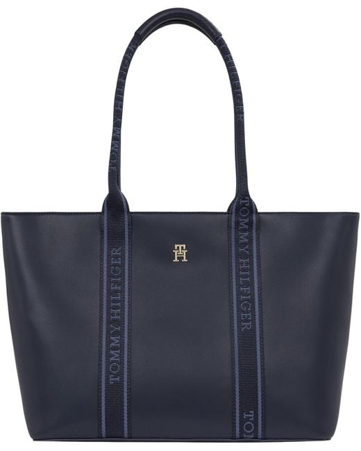 Tommy Hilfiger Blue Tote Bag Tasche mit Logo
