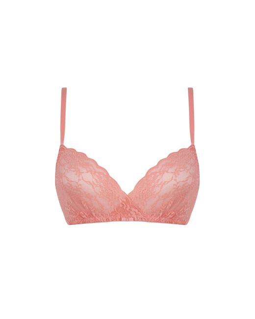 Natural Sujetador Triangular Encaje Coral Women'secret de color Pink