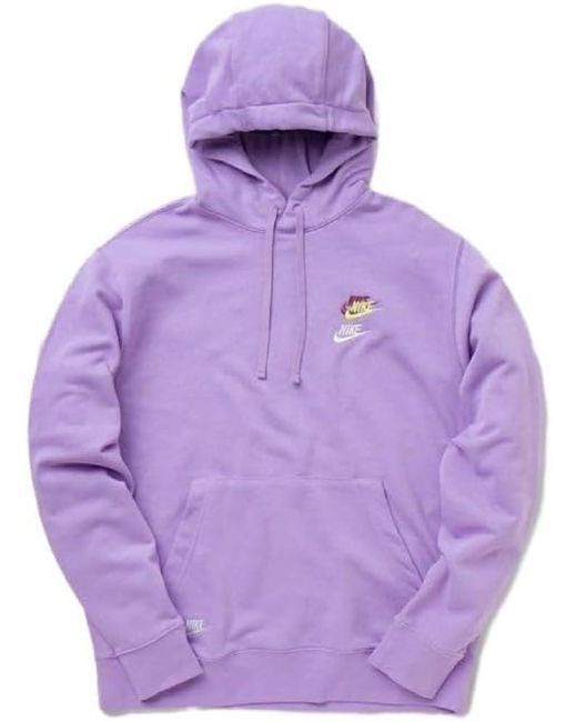 Nike M Nsw Spe+ Ft Po Hoodie M Lang Shirt Voor in het Purple voor heren