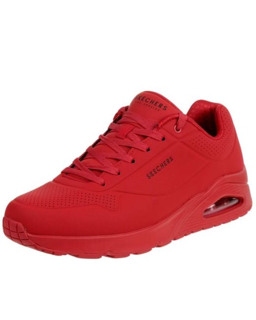 Skechers Red Uno-stand On Air Sneaker for men
