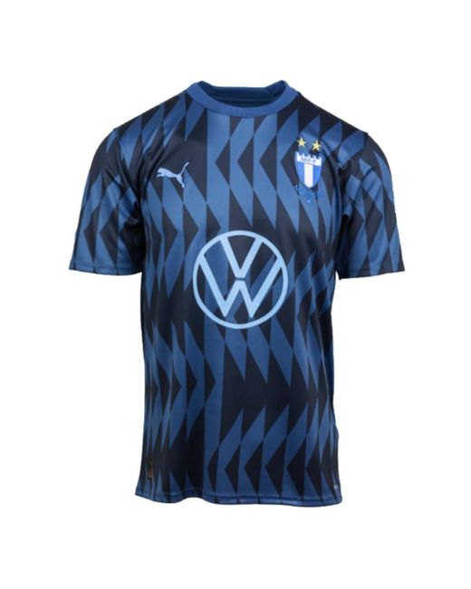 PUMA 2023 Malmö Ff Weg Voetbal Voetbal T-shirt Jersey in het Blue voor heren