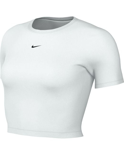 Nike Sportswear Chill Knit Kort T-shirt Voor in het White