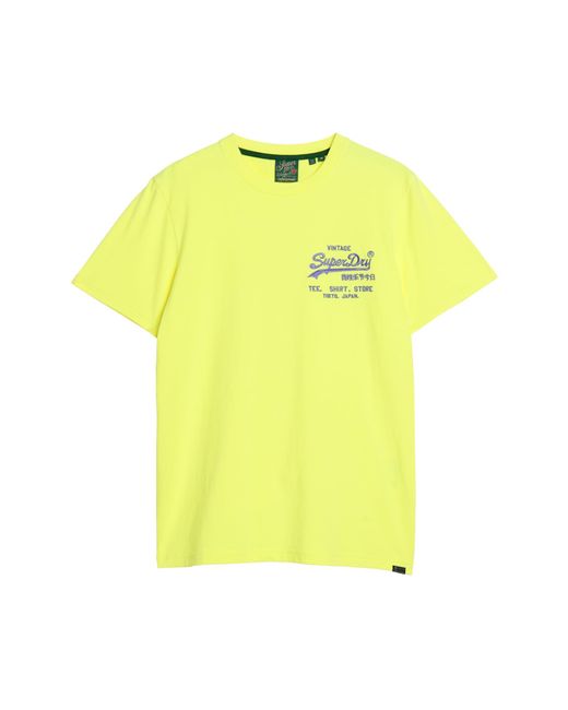 Superdry Yellow Neon Vl Short Sleeve T-shirt M for men