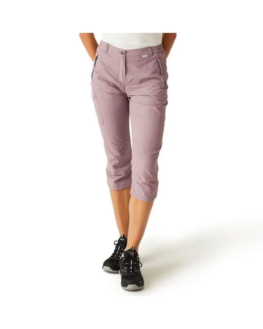Pantalon de Marche Chaska II Capri pour Shorts Regatta en coloris Purple