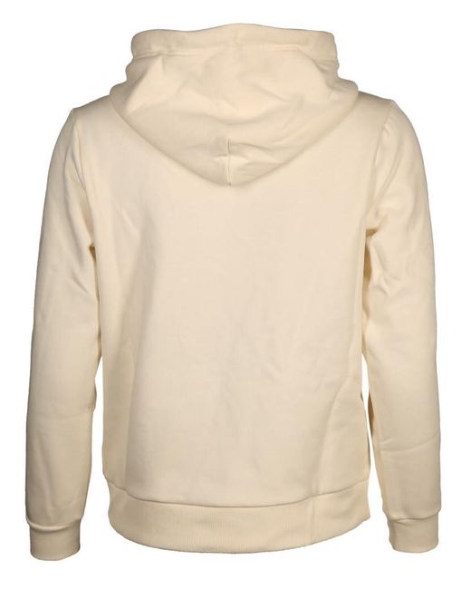 GANT Reg Tonal Shield Hoodie Hooded Sweatshirt in Natural Lyst UK