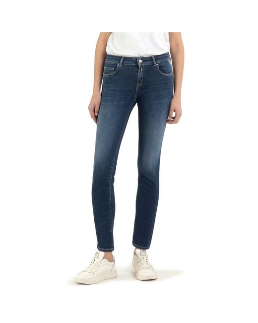 Replay Blue Jeans Faaby Slim-Fit X-Lite mit Power Stretch