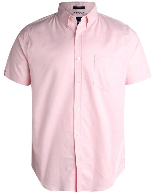 Ben Sherman Pink Regular Fit Button Down Shirt - Casual Dress Shirt For for men