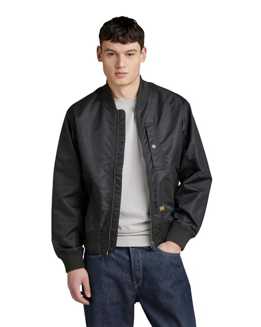 G Star RAW Deck Bomber Jacket in Grey for Men Lyst UK