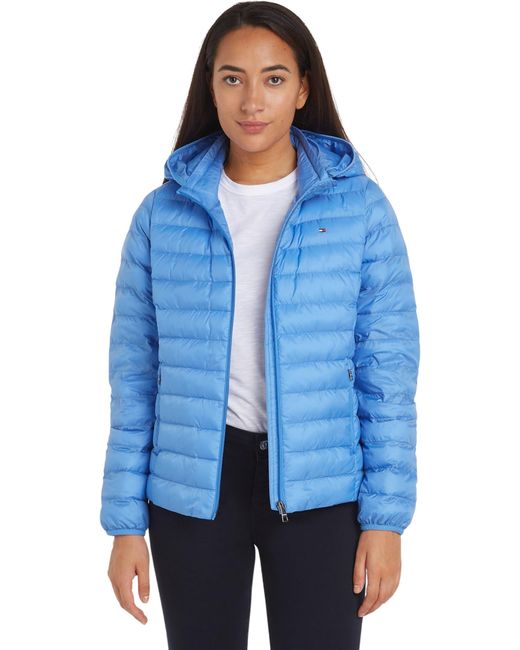 Tommy Hilfiger Lw Padded Global Stripe Jacket Blue Spell 3xl Lyst UK