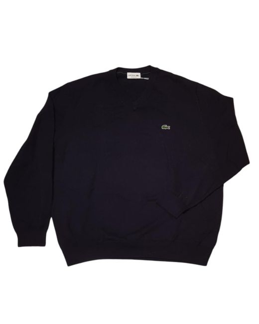 Pullover con scollo a V da uomo di Lacoste in Blue da Uomo