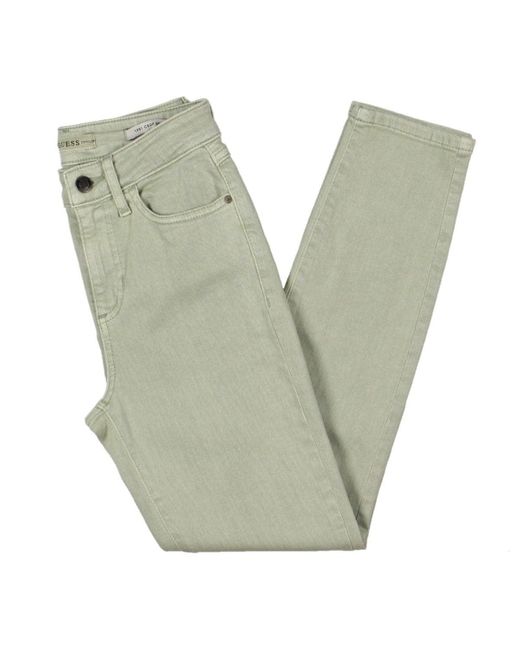 Guess Green Factory 1981 High-rise Skinny Cropped Jeans