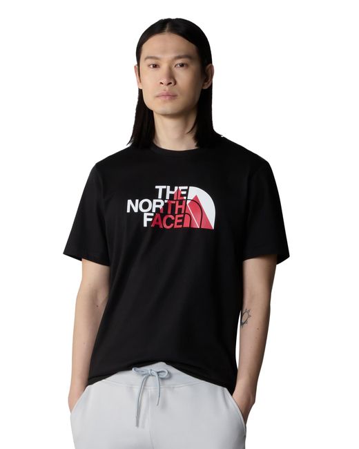 The North Face Black Shirt - Standard Fit Tee - Crew Neck - Tnf for men