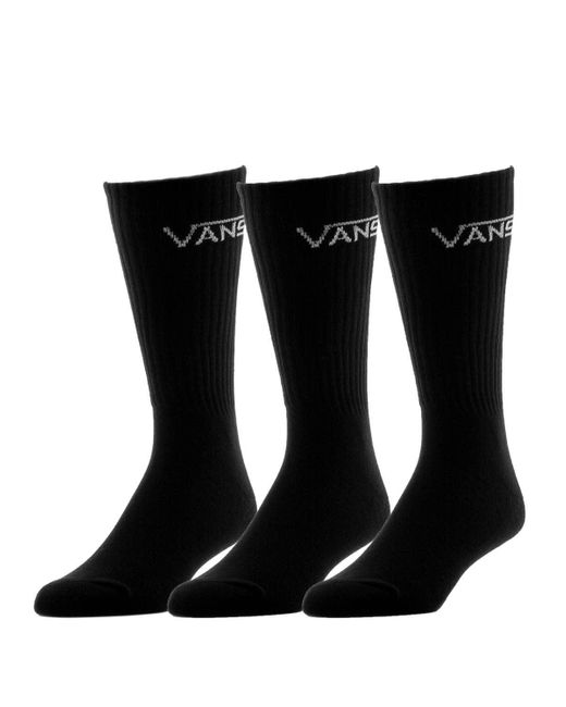 Vans Black Classic Crew Socks for men