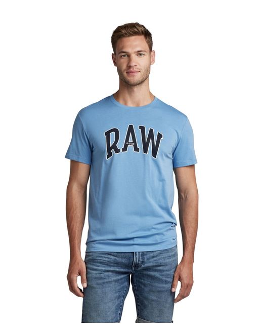 RAW University T-Shirt G-Star RAW de hombre de color Azul | Lyst