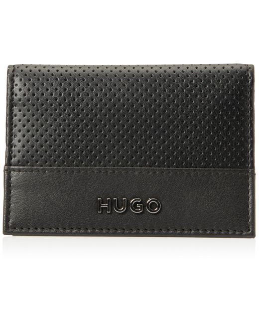 HUGO Black Deron_bifold Card_holder for men