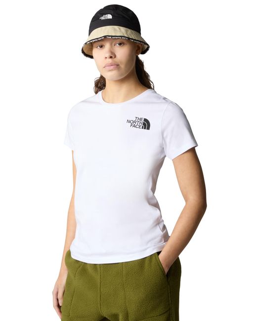 The North Face White Shirt - Slim Fit T-shirt With Short Sleeves - Tnf