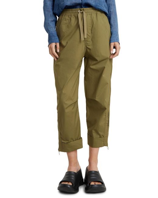 Utility Cropped Pant Wmn Calzoncillos G-Star RAW de color Green