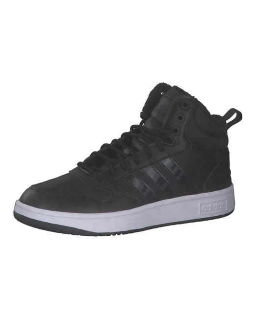 Hoops 3.0 WTR Chaussures-Mid Adidas en coloris Black