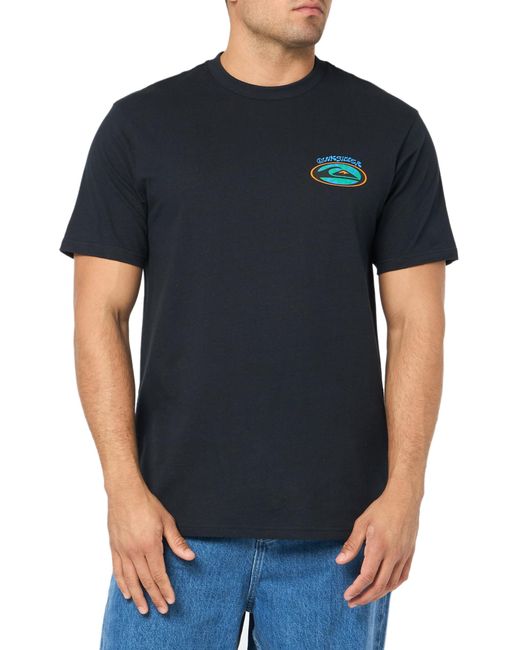 Quiksilver Black Stay Peaceful Short Sleeve Tee Shirt for men
