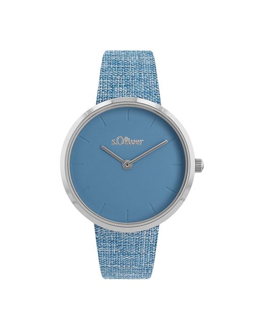 S.oliver Blue Armbanduhr Quarzuhr Analog