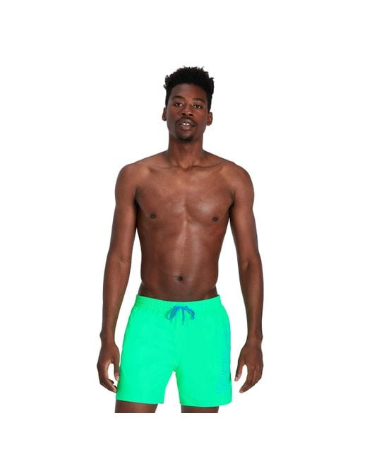Speedo Green Arena Badeshorts Icons Swim Short Solid for men