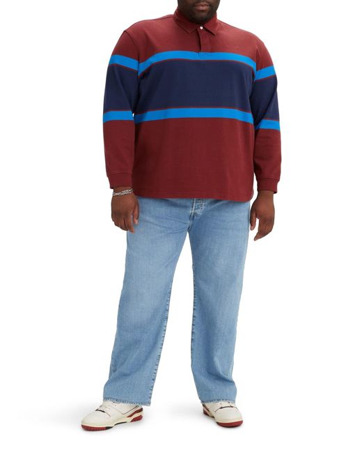 Levi's Blue 501 Original Fit Big & Tall Jeans Medium Indigo Worn In for men