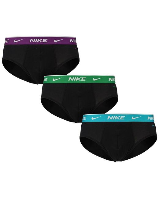 Nike Black E-day Stretch Briefs 3 Units L for men