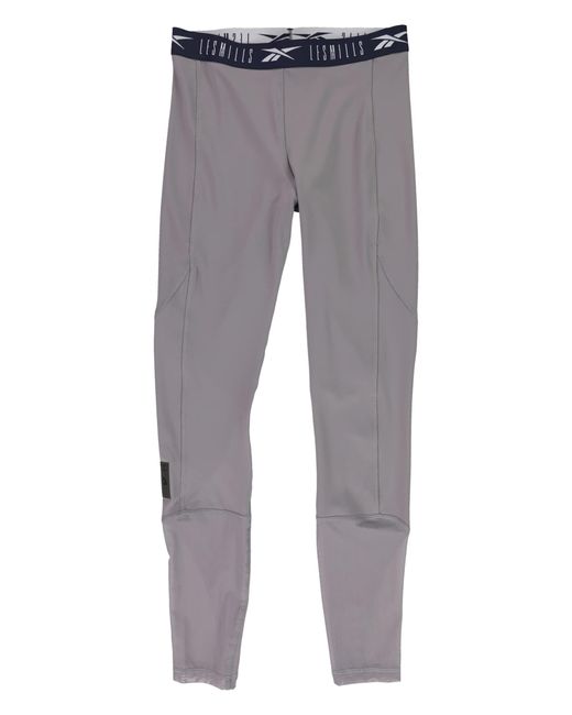 Reebok Gray S Vector Mesh Compression Athletic Pants