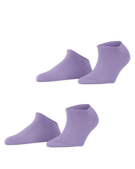 Esprit Purple Uni 2-pack W Baumwolle Kurz Einfarbig 2 Paar Sneakersocken