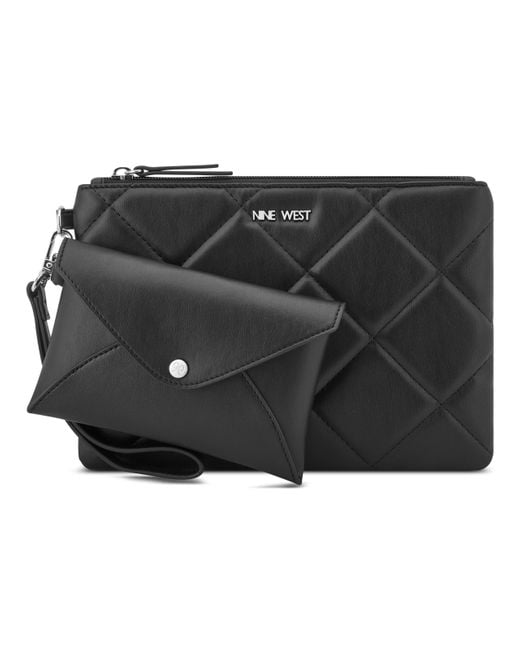 Nine West Black Layloni SLG Wristlet Duo