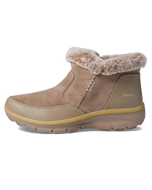 Skechers Brown Easy Going-warm Escape Ankle Boot