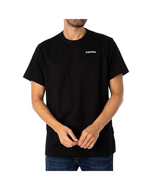 G-Star Back Gr Volume Loose R T T-shirt in het Black voor heren