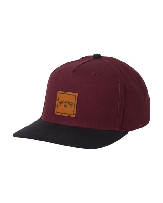 Stacked Snapback Berretto Newsie di Billabong in Red da Uomo