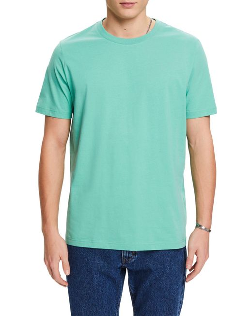 Esprit Jersey-T-Shirt mit Rundhalsausschnitt in Green für Herren
